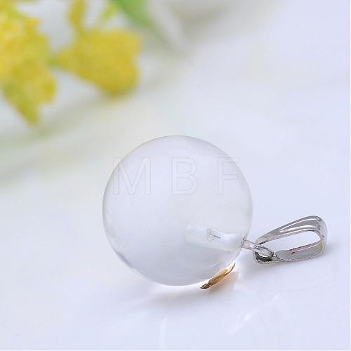 Natural Quartz Crystal Pendants G-R355-06-1