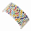 Glass Beads Beaded Stretch Bracelets BJEW-JB10957-5