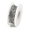 304 Stainless Steel Twist Oval Link Chains CHS-K017-04P-2