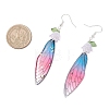 4 Pairs Brass Wing Dangle Earrings EJEW-TA00695-4