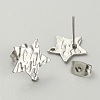 304 Stainless Steel Stud Earring Finding STAS-TAC0011-03E-P-2