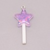 Resin Pendants RESI-WH0025-11D-2