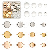 3 Colors 36Pcs 304 Stainless Steel Cabochon Connector Settings DIY-TA0003-52-1