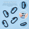 Unicraftale 304 Stainless Steel Screw Carabiner Lock Charms STAS-UN0050-89EB-5