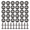 120 Bags Zinc Alloy Decorative Rivets FIND-FH0017-90A-1