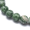 Natural Green Spot Jasper Bead Stretch Bracelets X-BJEW-K212-A-017-3