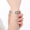 304 Stainless Steel Link Chain Bracelets for Women WG08D37-03-2