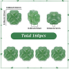 160Pcs Spray Painted Glass Beads GLAA-SC0003-42-2