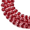 Transparent Glass Beads Strands GLAA-P076-01A-03-3