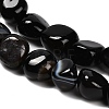 Natural Black Agate(Dyed and Heated) Beads Strands G-P568-C16-01-4