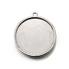 304 Stainless Steel Pendant Cabochon Settings STAS-S181-02P-B-1