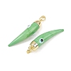 Handmade Evil Eye Lampwork Pendants LAMP-F031-01G-08-2