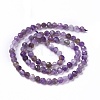 Natural Amethyst Beads Strands G-L581A-001A-3