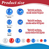 3000Pcs 9 Styles ABS Plastic Imitation Pearl Beads OACR-PH0004-81-2