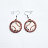 Sports Theme Wood Dangle Earrings FS-WGDC1DF-04-1