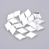 Mirror Glass Mosaic Tiles GLAA-WH0015-63-2