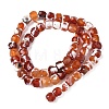 Natural Fire Crackle Agate Beads Strands G-H078-C49-6mm-01-3