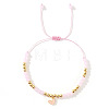 Heart Brass Enamel Charm Bracelets CK5066-4-1