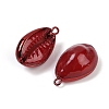 Spray Painted Natural Cowrie Shell Pendants SHEL-K006-49-3