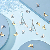 16Pcs 2 Colors 304 Stainless Steel Charms STAS-DC0012-79-3