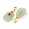 Natural Green Aventurine Pendants G-P628-02G-02-2