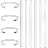304 Stainless Steel Bangle Blank Strips MAK-WH0016-02B-P-1