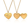 304 Stainless Steel Heart with Bank Beaver Magnetic Photo Locket Pendant Necklaces for Women WG4DFF0-01-3