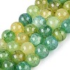 Baking Paint Crackle Glass Beads Strands GLAA-Q106-03A-20-1