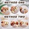 Craftdady 6Pcs 6 Styles Zinc Alloy Twist Bag Lock Purse Catch Clasps PURS-CD0001-01-12