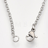 Non-Tarnish 201 Stainless Steel Puppy Pendant Necklaces NJEW-T009-JN046-1-40-3