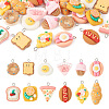  24Pcs 12 Styles Opaque Resin Pendants RESI-TA0001-91-1