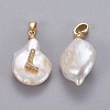 Natural Cultured Freshwater Pearl Pendants KK-L187-A-01L-2