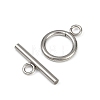 Stainless Steel Toggle Clasps STAS-C126-01A-P-2