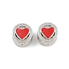 Alloy Enamel European Beads AL-CBAC2D3-22P-04-1