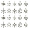 60Pcs 10 Styles Tibetan Style Alloy Pendants FIND-FS0002-21-1