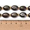 Natural Gold Pyrite/Golden Pyrite Beads Strands G-F833-E01-01-5