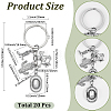 20Pcs West Cowboy Alloy Keychain KEYC-SC00021-2