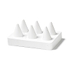 Rectangle Resin Ring Display Stands with 6 Cones Holder ODIS-A012-02-2