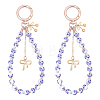 2Pcs Zinc Alloy Ceramic Beads Mobile Straps AJEW-ME0002-83A-1