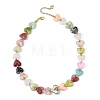 Acrylic Beads & CCB Plastic Beads Beaded Necklaces for Women AC-NJEW-JN06383-3