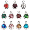 20Pcs Faceted Glass Charms RGLA-TADJ0001-01G-8
