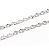 304 Stainless Steel Curb Chains CHS-L001-56-0.5mm-1
