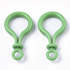 Opaque Solid Color Bulb Shaped Plastic Push Gate Snap Keychain Clasp Findings KY-T021-01G-2