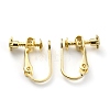 Brass Clip-on Earring Findings KK-Z007-23G-2