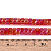 AB Color Plated Transparent Glass Beads Strands GLAA-T026-4x8mm-T10-4