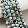 Natural Larimar Beads Strands GG-CBA19D6-A01-8mm-1