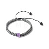Reiki Crystal Natural Amethyst Beads Stretch Bracelets Set for Girl Women BJEW-JB06805-01-2