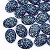Electroplate Druzy Resin Cabochons CRES-T012-08B-2