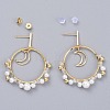 Dangle Stud Earrings EJEW-JE04065-02-1