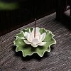 Lotus Leaf & Lotus Flower Porcelain Incense Burners PW-WG78E79-03-1